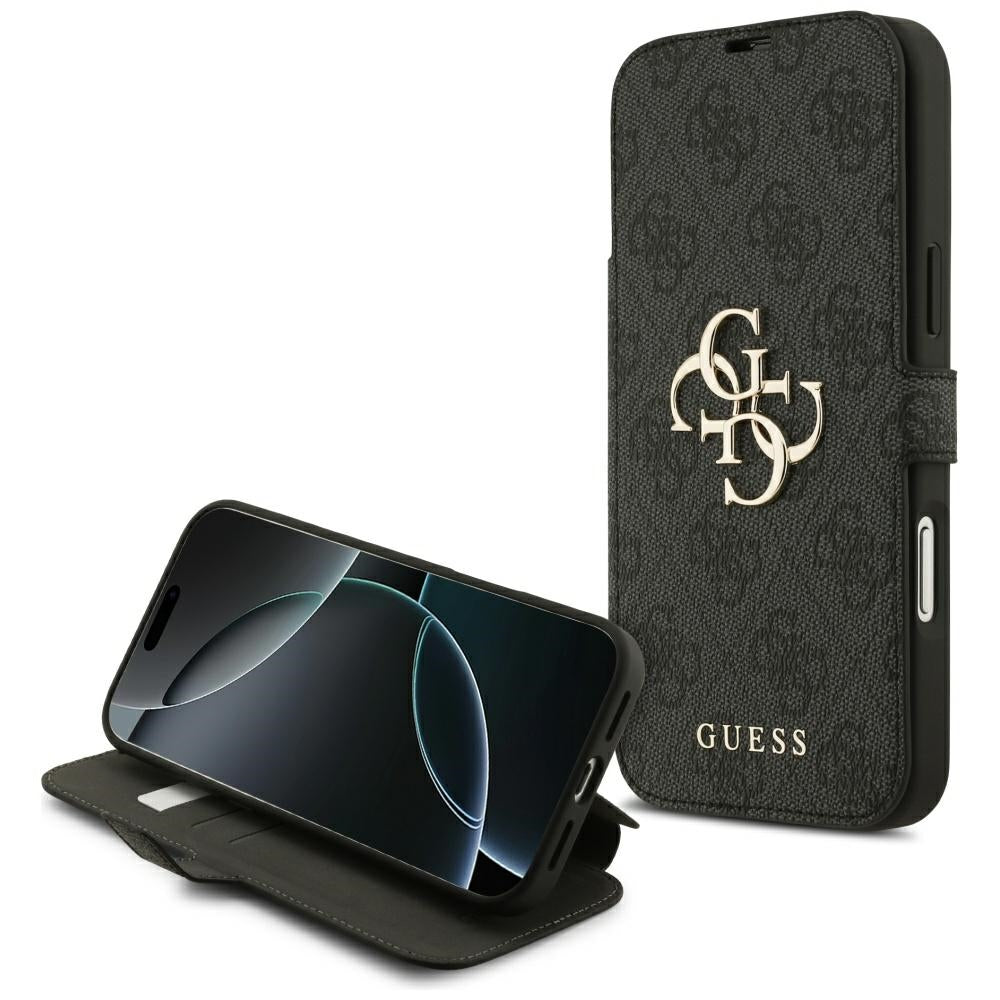 Etui na Apple iPhone 17, Guess, 4G Metal Logo, Czarne