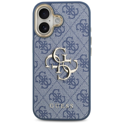 Etui na Apple iPhone 17, Guess, Big 4G Logo Classic, Złoty Niebieski
