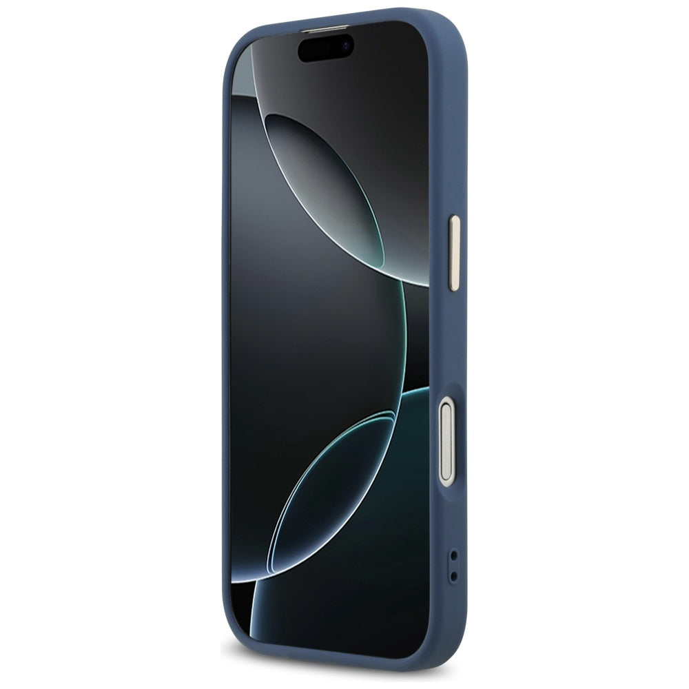 Etui na Apple iPhone 17, Guess, Big 4G Logo Classic, Złoty Niebieski