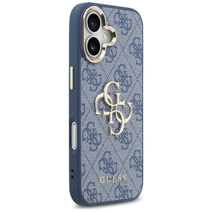 Etui na Apple iPhone 17, Guess, Big 4G Logo Classic, Złoty Niebieski