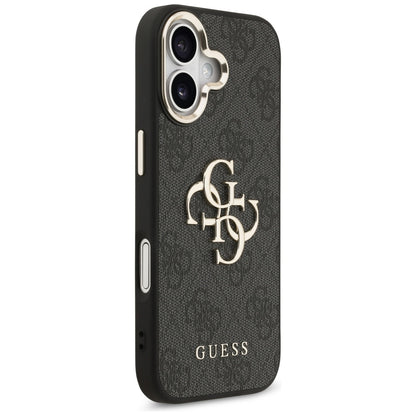 Case for Apple iPhone 17, Guess, Big 4G Logo Classic, Black Gold