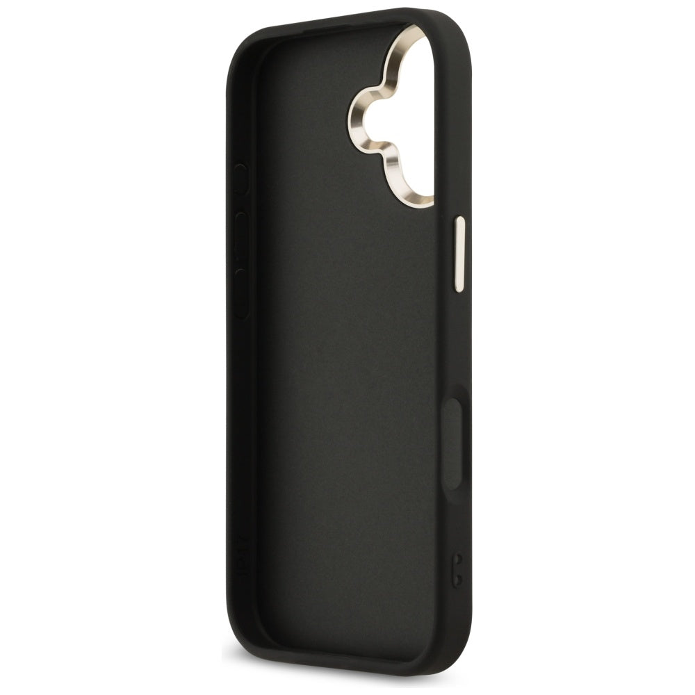 Case for Apple iPhone 17, Guess, Big 4G Logo Classic, Black Gold