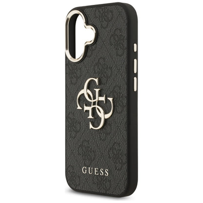 Case for Apple iPhone 17, Guess, Big 4G Logo Classic, Black Gold
