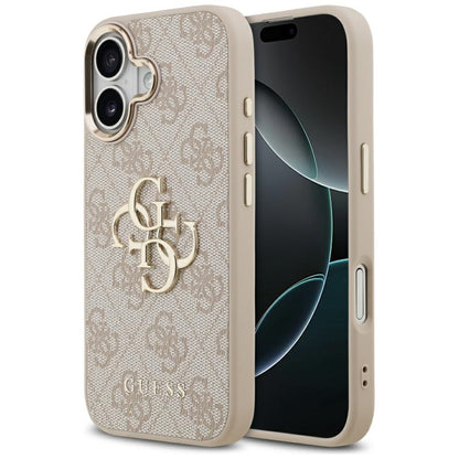 Case for Apple iPhone 17, Guess, Big 4G Logo Classic, Golden Pink