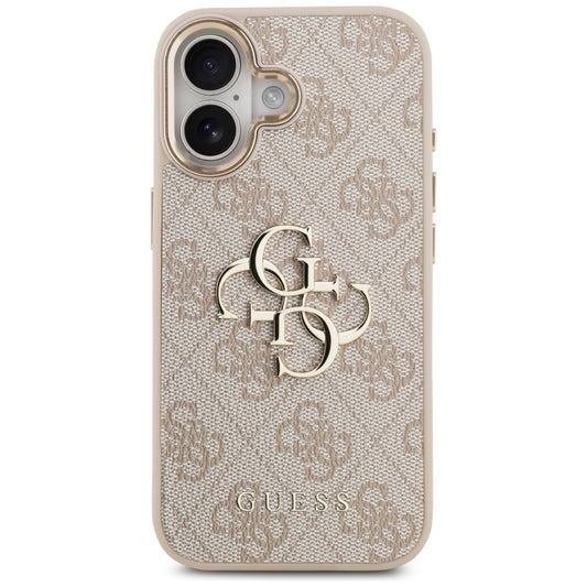 Case for Apple iPhone 17, Guess, Big 4G Logo Classic, Golden Pink