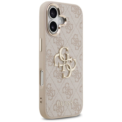 Case for Apple iPhone 17, Guess, Big 4G Logo Classic, Golden Pink