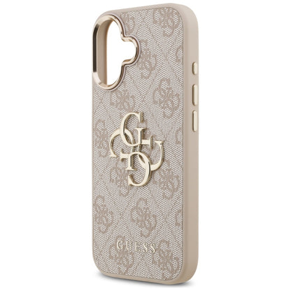 Case for Apple iPhone 17, Guess, Big 4G Logo Classic, Golden Pink