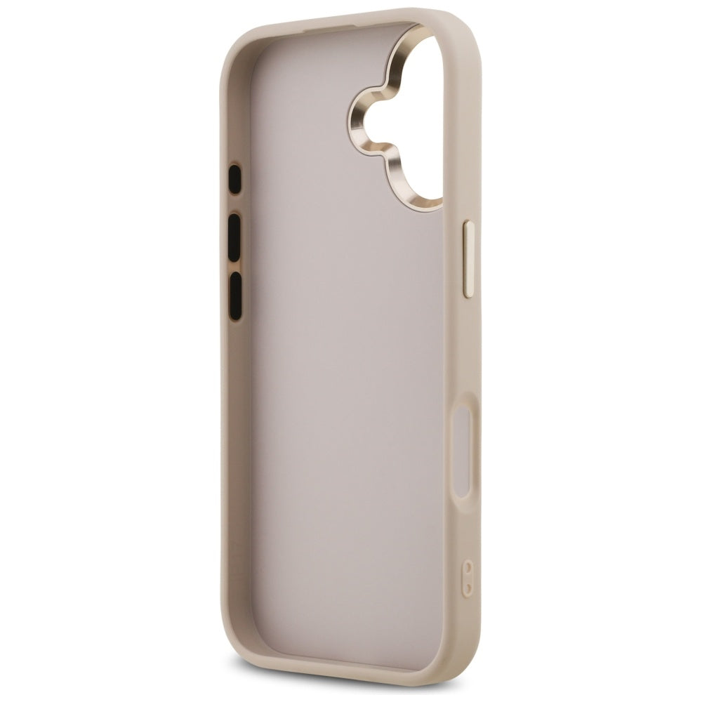Case for Apple iPhone 17, Guess, Big 4G Logo Classic, Golden Pink