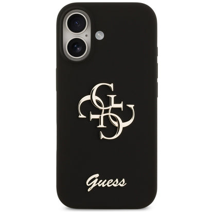 Etui na Apple iPhone 17, Guess, Big 4G Script, Czarne