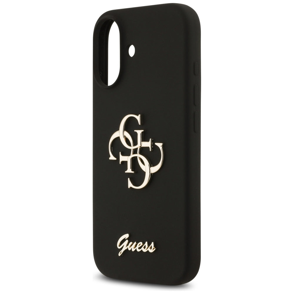 Etui na Apple iPhone 17, Guess, Big 4G Script, Czarne