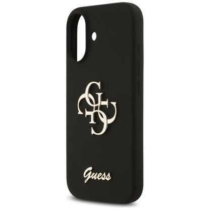 Etui na Apple iPhone 17, Guess, Big 4G Script, Czarne