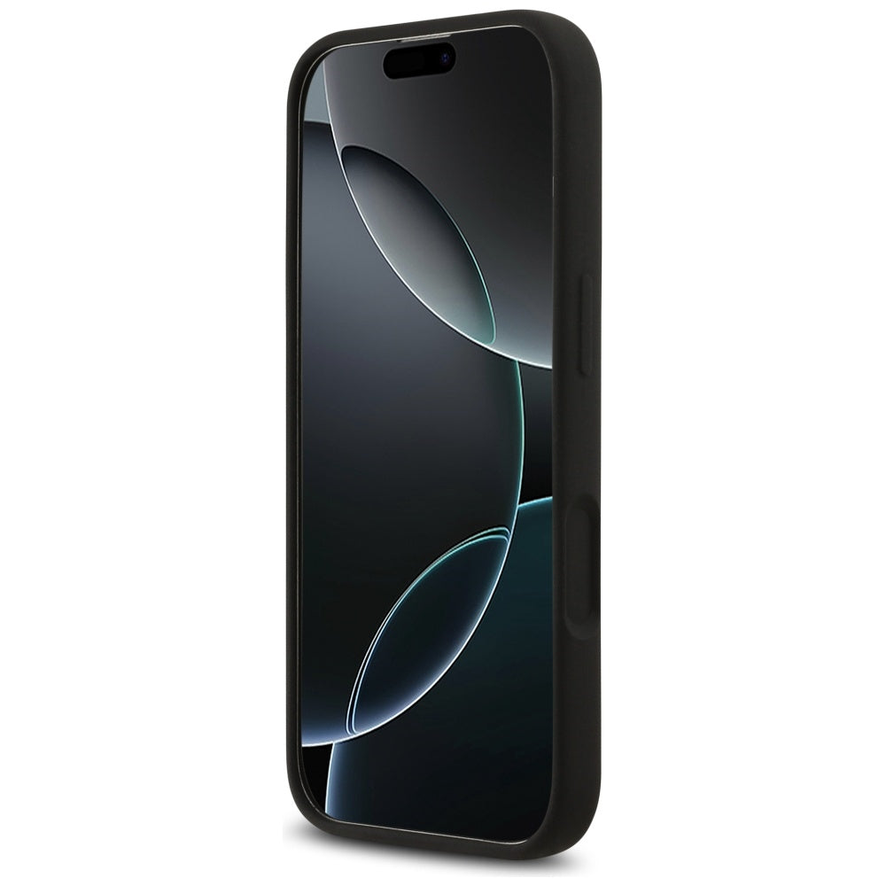 Etui na Apple iPhone 17, Guess, Big 4G Script, Czarne