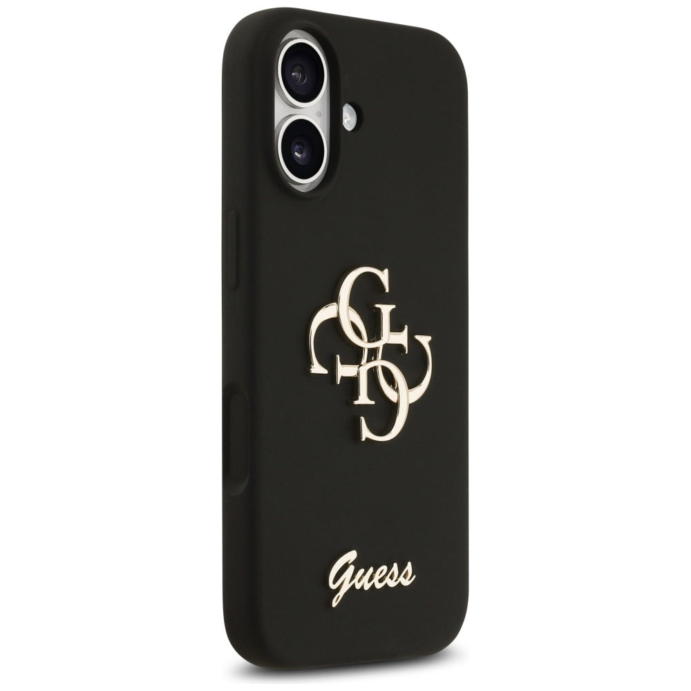 Etui na Apple iPhone 17, Guess, Big 4G Script, Czarne