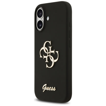 Etui na Apple iPhone 17, Guess, Big 4G Script, Czarne