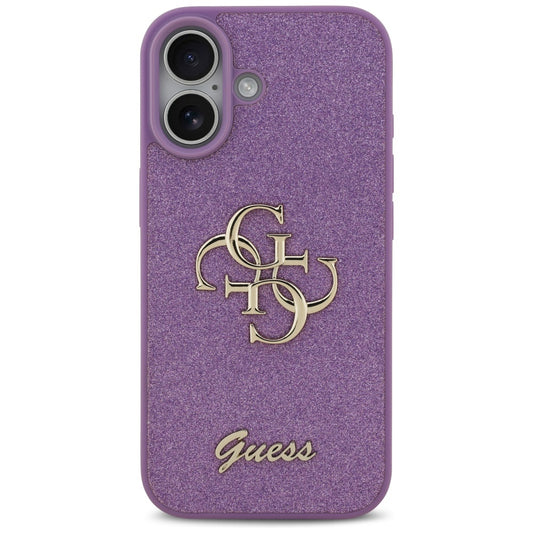 Case for Apple iPhone 17, Guess, Fixed Glitter Big 4G, Purple