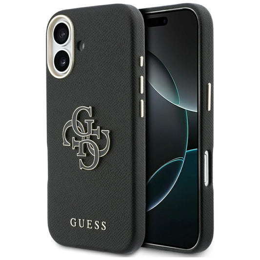 Etui na Apple iPhone 17, Guess, Resin Logo, Czarne