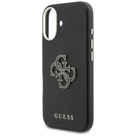 Etui na Apple iPhone 17, Guess, Resin Logo, Czarne