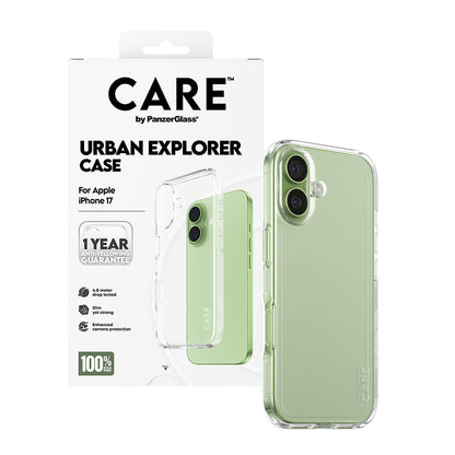 Etui do Apple iPhone 17, PanzerGlass, Care Urban Explorer, Przezroczyste