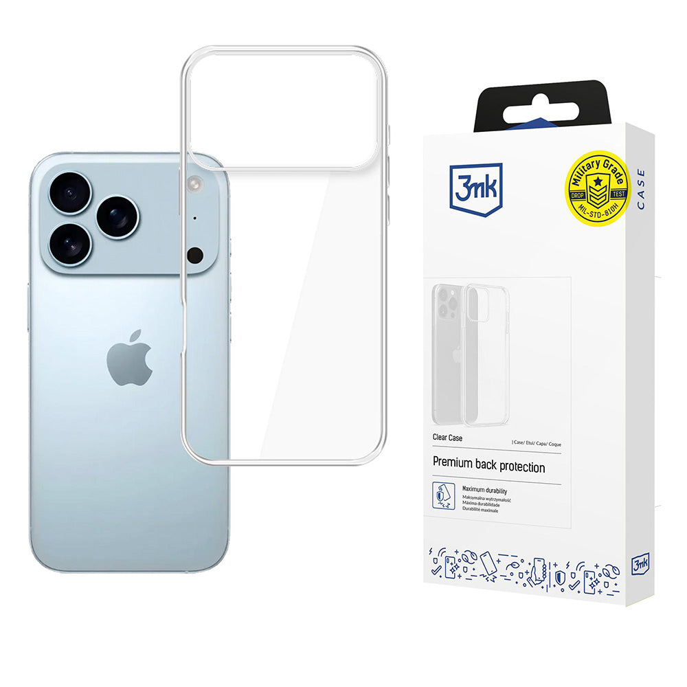 Etui na Apple iPhone 17 Pro, 3MK, Clear, Przezroczyste