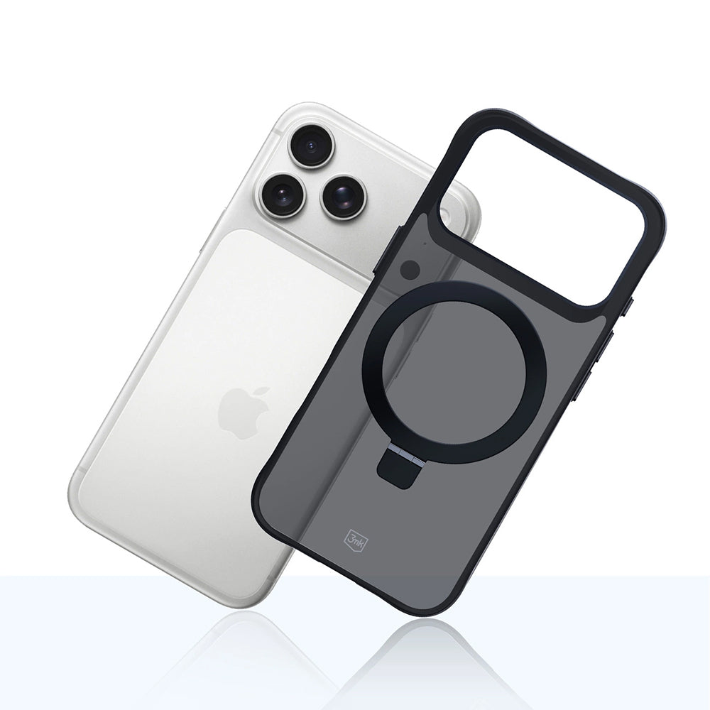 Etui na Apple iPhone 17 Pro, 3MK, Smoke MagStand, Czarne