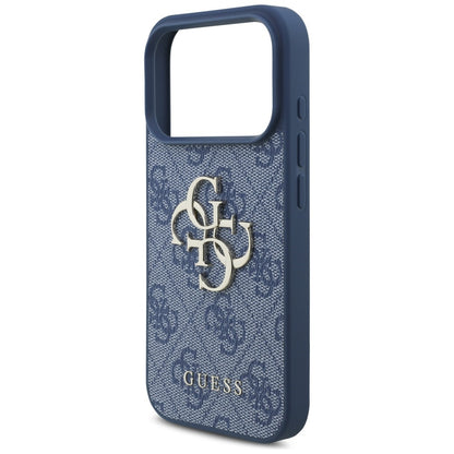 Etui na Apple iPhone 17 Pro, Guess, 4G Big Logo, Niebieskie