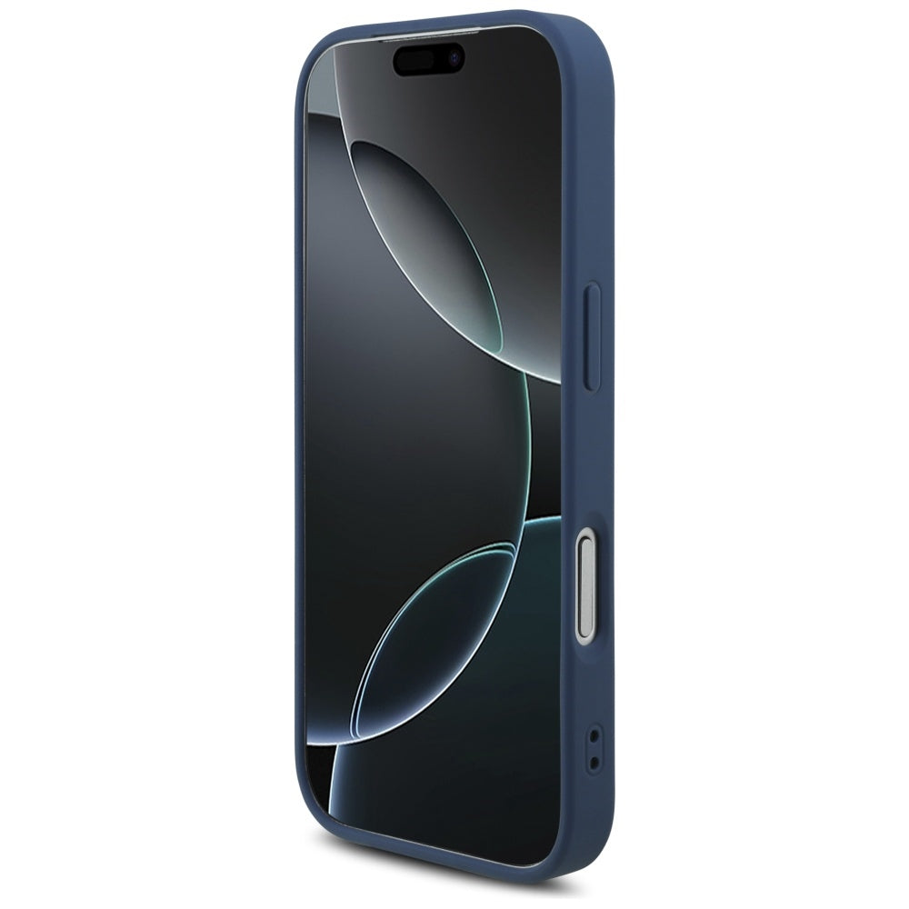 Etui na Apple iPhone 17 Pro, Guess, 4G Big Logo, Niebieskie