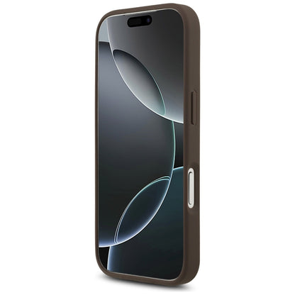 Etui na Apple iPhone 17 Pro, Guess, 4G Big Logo, Brązowy