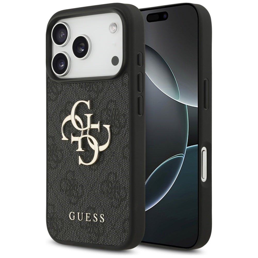 Etui na Apple iPhone 17 Pro, Guess, 4G Big Logo, Czarne