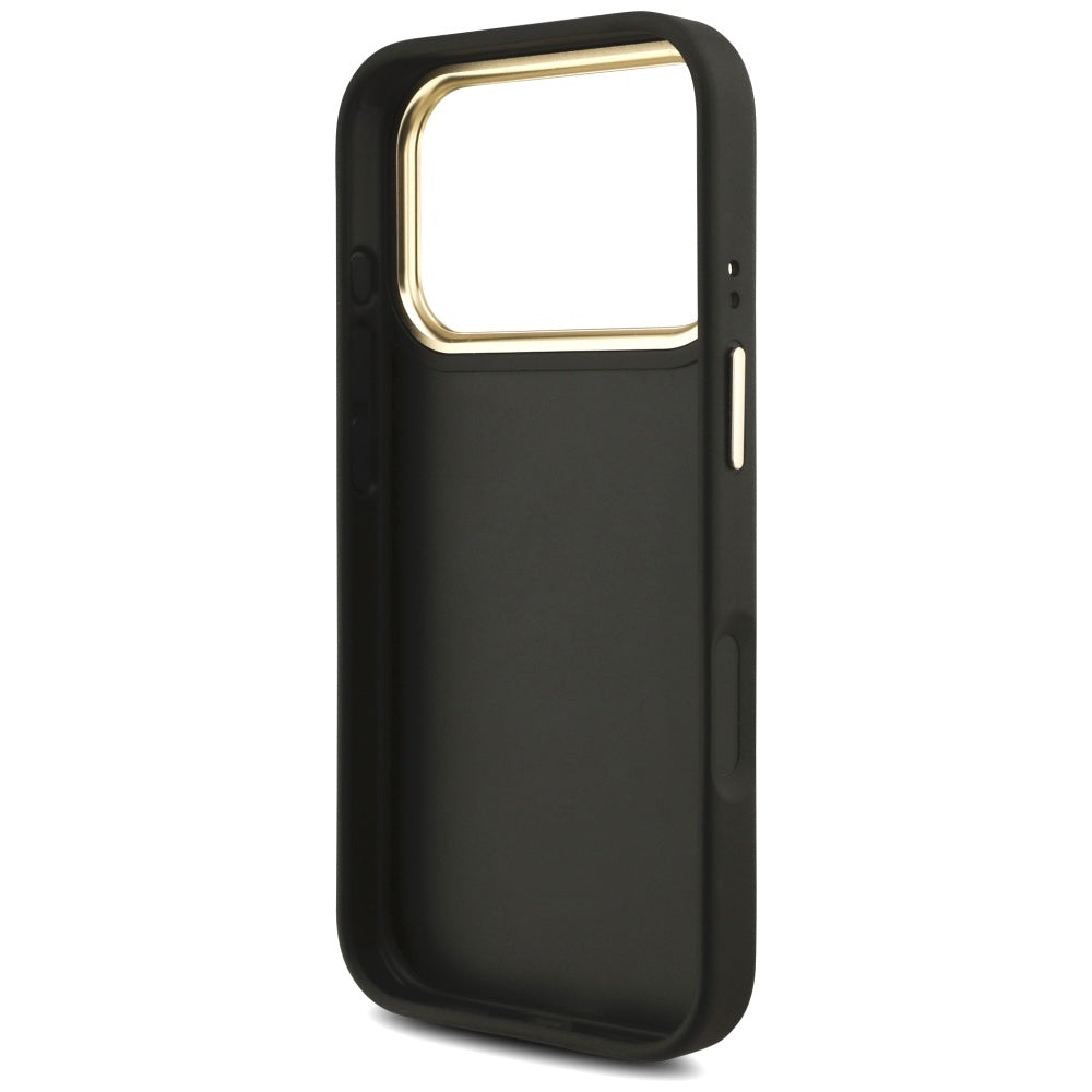 Case for Apple iPhone 17 Pro, Guess, Big 4G Classic Logo with Big Strap, Black
