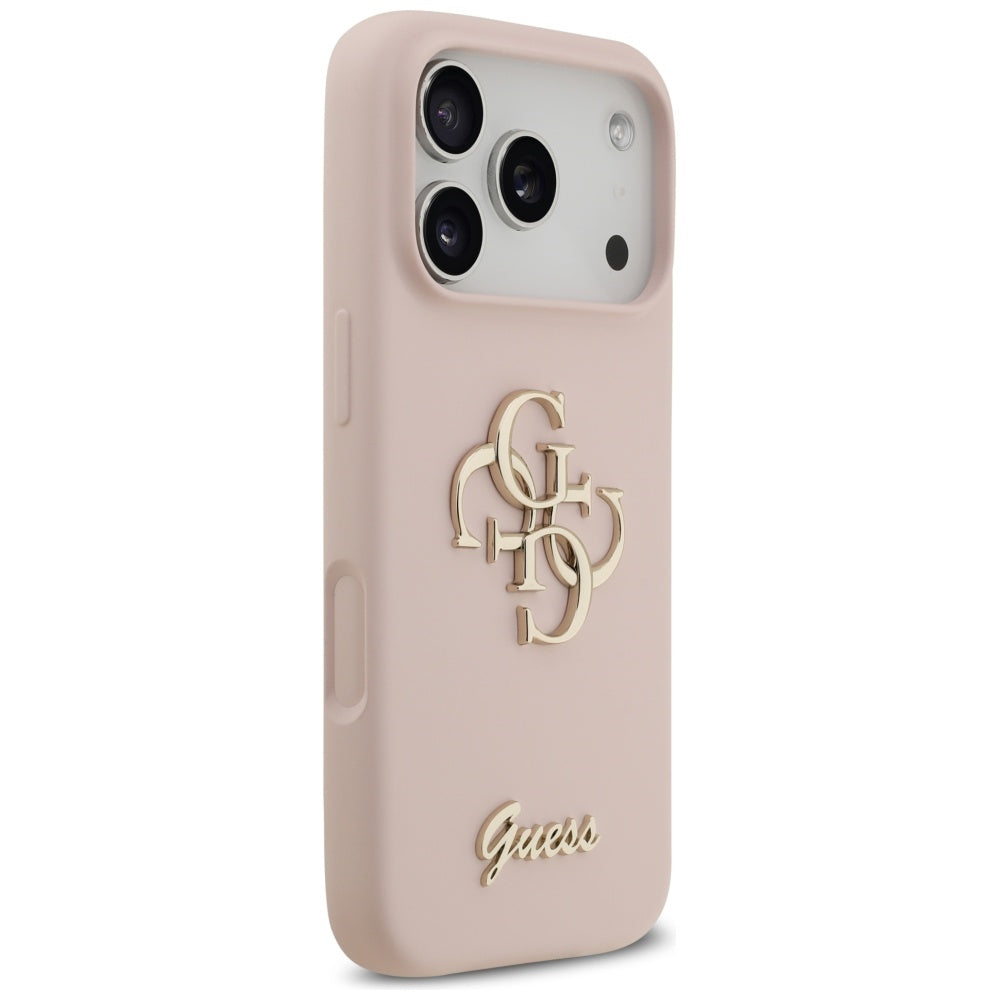Case for Apple iPhone 17 Pro, Guess, Big 4G Script, Light Pink