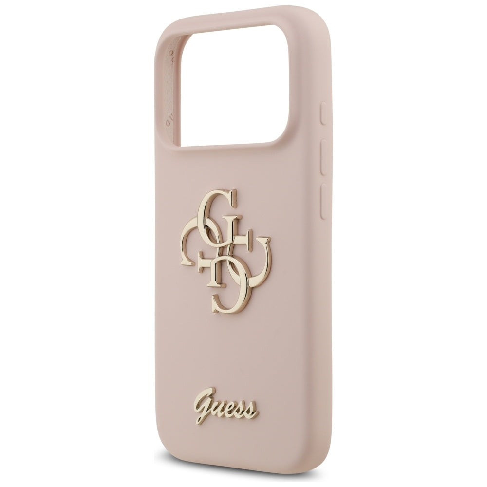 Case for Apple iPhone 17 Pro, Guess, Big 4G Script, Light Pink