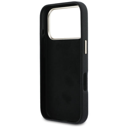 Case for Apple iPhone 17 Pro, Guess, Resin Logo, Black