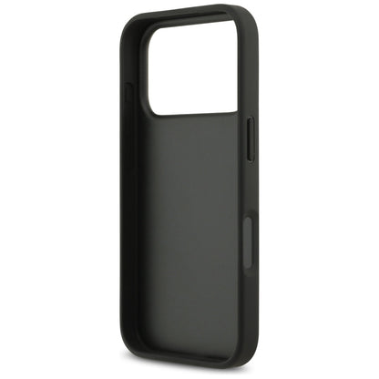 Case for Apple iPhone 17 Pro, Guess, Rhinestone Triangle Logo, Black