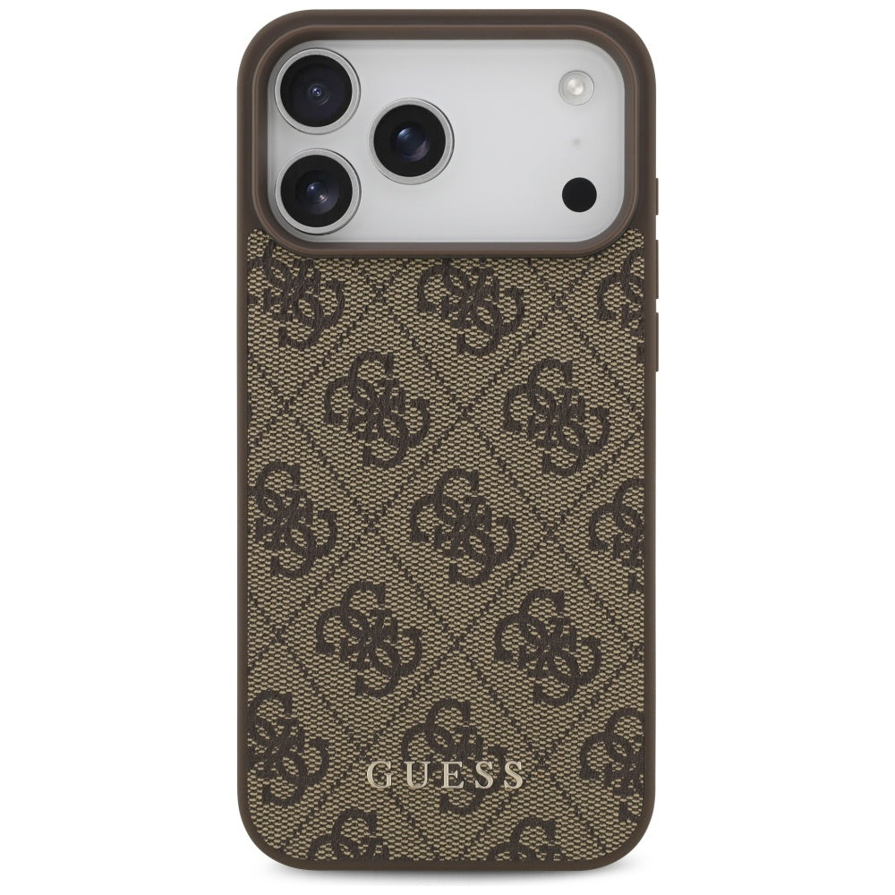Etui na Apple iPhone 17 Pro Max, Guess, 4G Classic, Brązowy