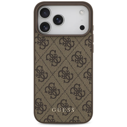 Etui na Apple iPhone 17 Pro Max, Guess, 4G Classic, Brązowy