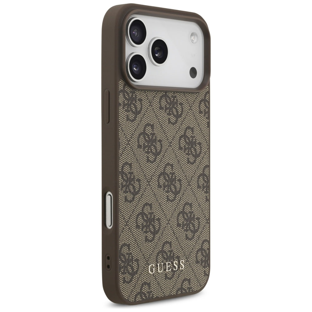 Etui na Apple iPhone 17 Pro Max, Guess, 4G Classic, Brązowy