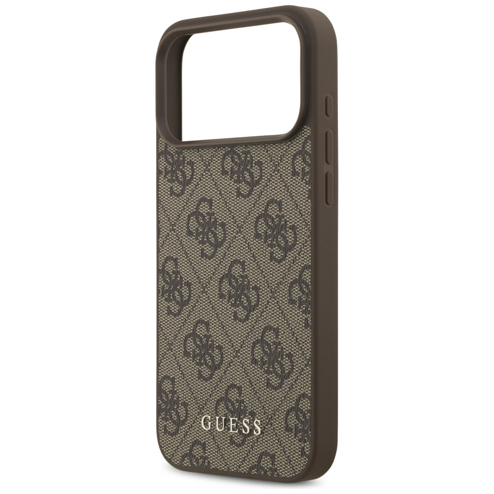 Etui na Apple iPhone 17 Pro Max, Guess, 4G Classic, Brązowy
