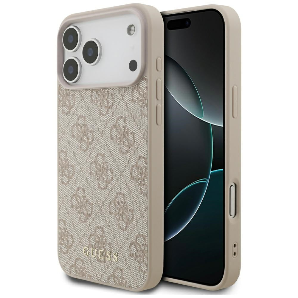 Etui na Apple iPhone 17 Pro Max, Guess, 4G Classic, Różowy