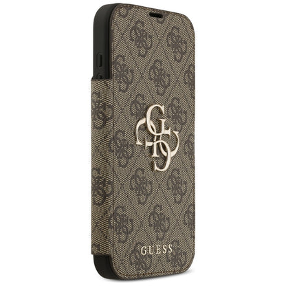 Case for Apple iPhone 17 Pro Max, Guess, 4G Metal Logo, Brown