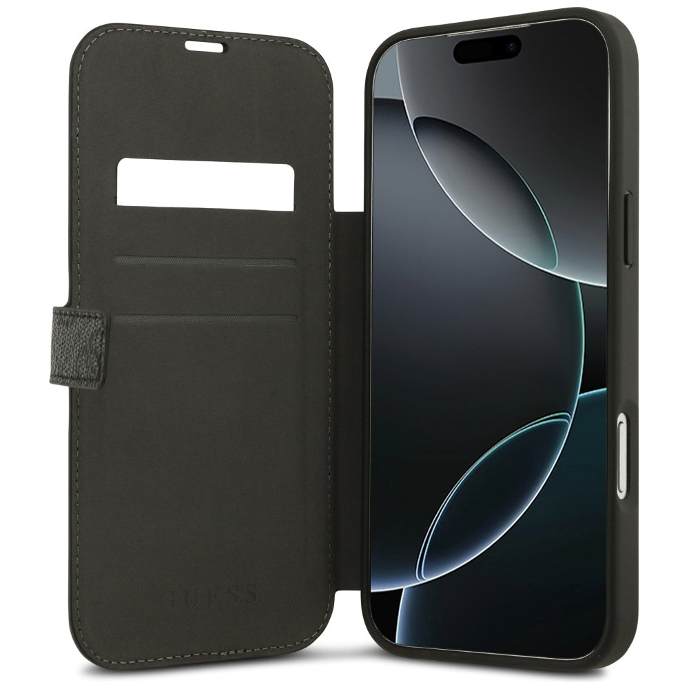 Case for Apple iPhone 17 Pro Max, Guess, 4G Metal Logo, Black