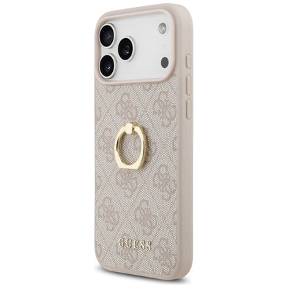 Case for Apple iPhone 17 Pro Max, Guess, 4G Ring Stand, Brown
