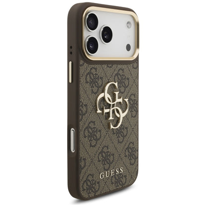 Case for Apple iPhone 17 Pro Max, Guess, Big 4G Classic Logo with Big Strap, Brown