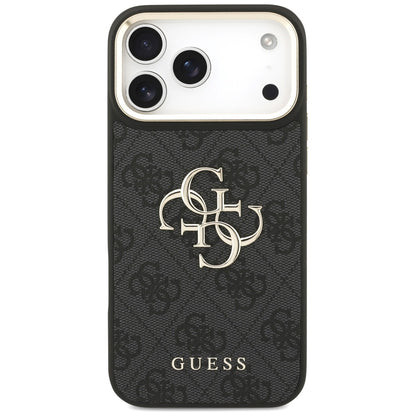 Case for Apple iPhone 17 Pro Max, Guess, Big 4G Classic Logo with Big Strap, Black