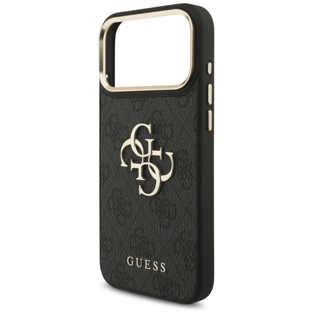 Case for Apple iPhone 17 Pro Max, Guess, Big 4G Classic Logo with Big Strap, Black