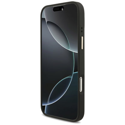 Case for Apple iPhone 17 Pro Max, Guess, Big 4G Classic Logo with Big Strap, Black