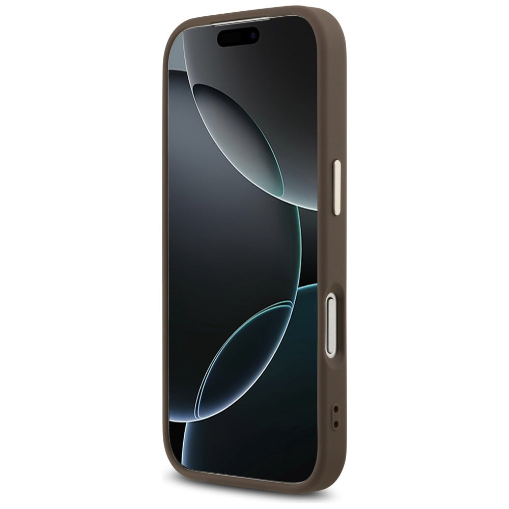 Case for Apple iPhone 17 Pro Max, Guess, Big 4G Logo Classic, Golden Brown