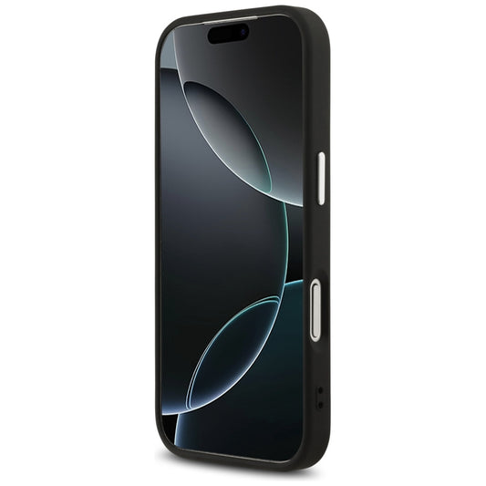 Case for Apple iPhone 17 Pro Max, Guess, Big 4G Logo Classic, Black Silver