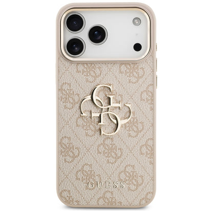 Case for Apple iPhone 17 Pro Max, Guess, Big 4G Logo Classic, Golden Pink