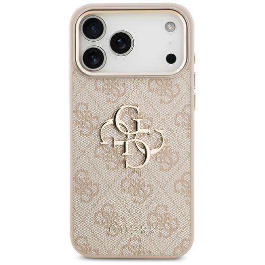 Case for Apple iPhone 17 Pro Max, Guess, Big 4G Logo Classic, Golden Pink