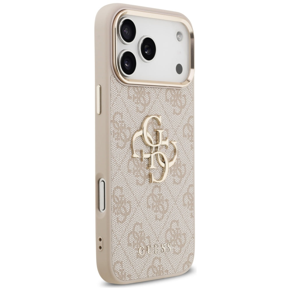 Case for Apple iPhone 17 Pro Max, Guess, Big 4G Logo Classic, Golden Pink